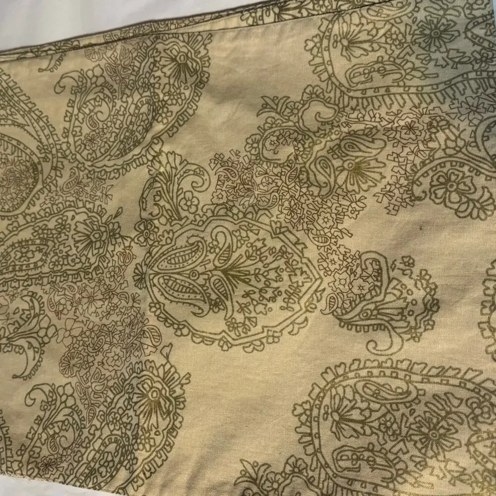 Linen Cotton Paisley Placemats Set 4 Beige 13x18 Bed Bath & Beyond